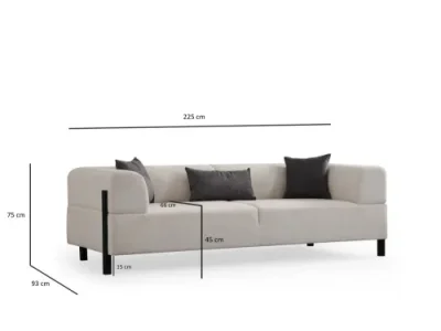 Detail produktu Trojmiestna pohovka Gio 3 Seater - White