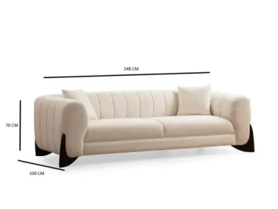 Detail produktu Trojmiestna pohovka Sandreo White - 3