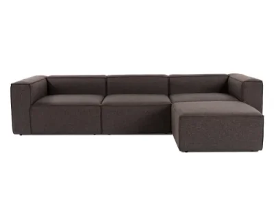 Rohová sedacia súprava / Rohová pohovka Fora - Dark Brown