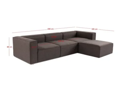 Detail produktu Rohová sedacia súprava / Rohová pohovka Fora - Dark Brown