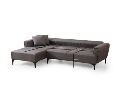 Detail produktu Rohová rozkladacia pohovka Hamlet Left - Dark Grey