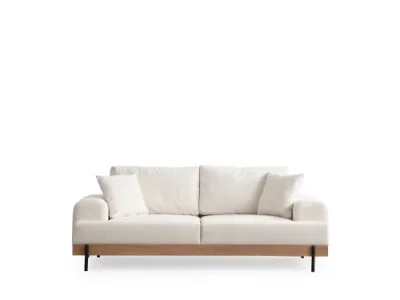 Trojmiestna pohovka Eti Oak 3 Seater - White