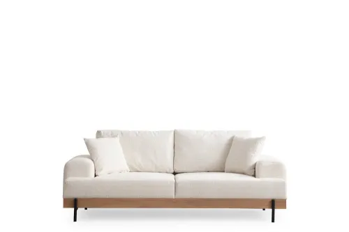 Trojmiestna pohovka Eti Oak 3 Seater - White
