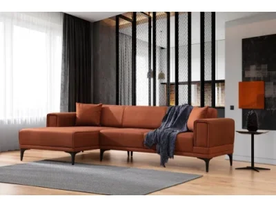 Rohová rozkladacia pohovka Horizon Left - Tile Red