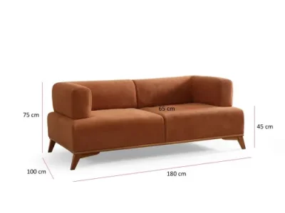 Detail produktu Dvojmiestna pohovka Hera - Orange