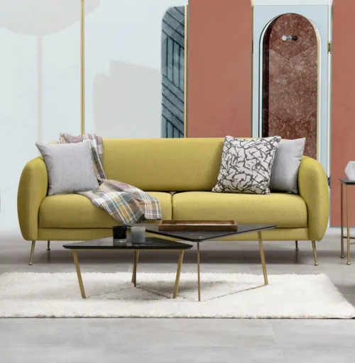 Trojmiestna rozkladacia pohovka Sevilla 3 Seater - Yellow