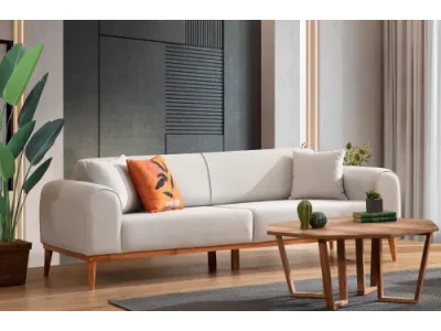 Detail produktu Trojmiestna rozkladacia pohovka Kapri 3 Seater - Cream