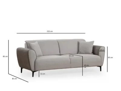 Detail produktu Trojmiestna rozkladacia pohovka Aren - Grey