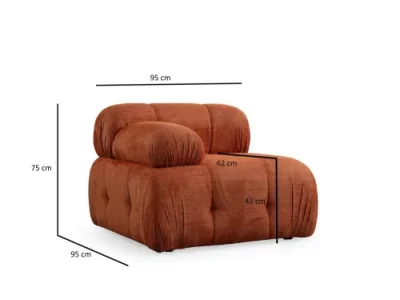 Detail produktu Dvojmiestna pohovka Petite 2 - Orange