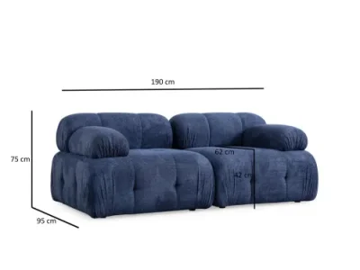 Detail produktu Dvojmiestna pohovka Petite 2 - Night Blue