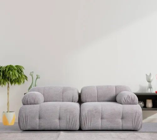 Dvojmiestna pohovka Petite 2 - Light Grey