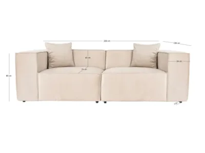 Detail produktu Dvojmiestna pohovka Lora 2 Seater - Cream