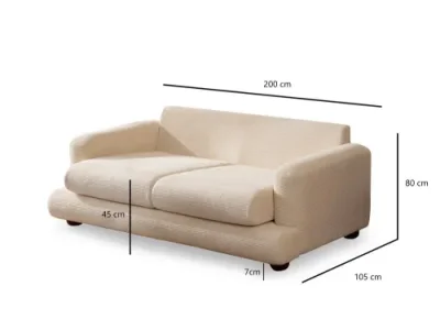 Detail produktu Dvojmiestna pohovka River - Beige