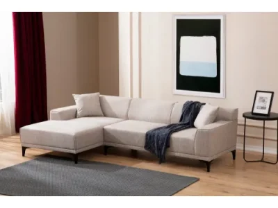 Detail produktu Rohová sedacia súprava / Rohová pohovka Petra L Corner - White