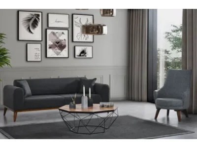 Detail produktu Trojmiestna rozkladacia pohovka Cofi 3 Seater - Anthracite