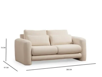 Detail produktu Dvojmiestna pohovka Lily Cream - 2