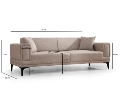 Detail produktu Trojmiestna rozkladacia pohovka Horizon - Light Brown