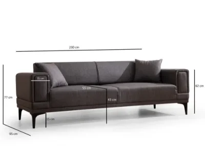 Detail produktu Trojmiestna rozkladacia pohovka Horizon - Dark Grey