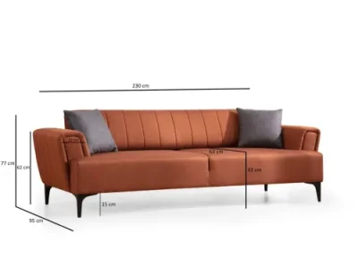 Detail produktu Trojmiestna rozkladacia pohovka Hamlet - Tile Red