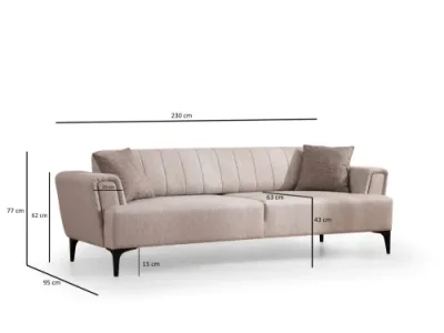 Detail produktu Trojmiestna rozkladacia pohovka Hamlet - Beige