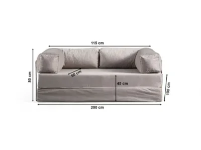 Detail produktu Dvojmiestna rozkladacia pohovka Via Con - Light Grey