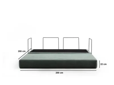 Detail produktu Dvojmiestna rozkladacia pohovka Via Con - Green