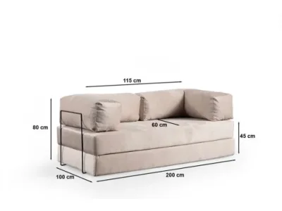 Detail produktu Dvojmiestna rozkladacia pohovka Via Con - Cream