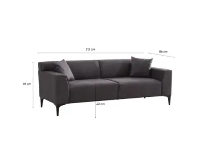 Detail produktu Trojmiestna pohovka New Petra 3 - Anthracite