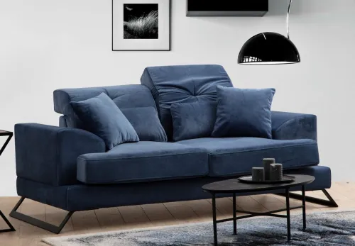 Dvojmiestna pohovka Frido - Navy Blue