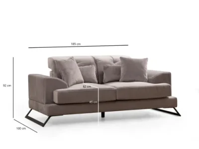 Detail produktu Dvojmiestna pohovka Frido - Light Grey