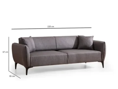 Detail produktu Trojmiestna pohovka Belissimo - Dark Grey