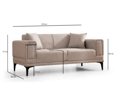 Detail produktu Dvojmiestna pohovka Horizon - Light Brown