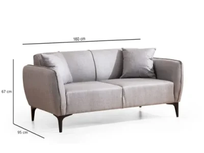 Detail produktu Dvojmiestna pohovka Belissimo - Grey