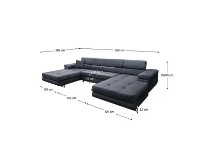 Detail produktu Rozkladacia sedacia súprava AMARETA U Tempo Kondela