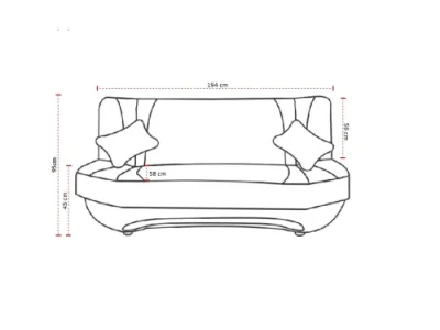 Detail produktu Trojmiestna rozkladacia pohovka EWA II Eltap