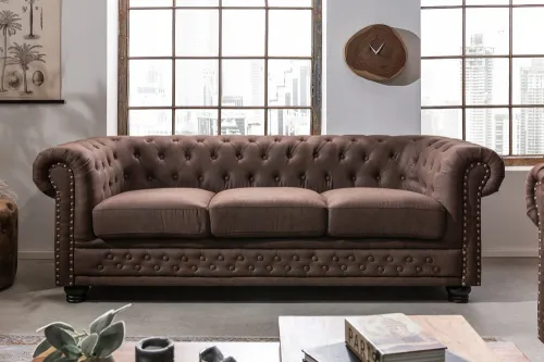 Chesterfield pohovka 3-miestna MIDAS Dekorhome
