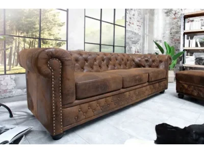 Chesterfield pohovka 3-miestna MIDAS Dekorhome