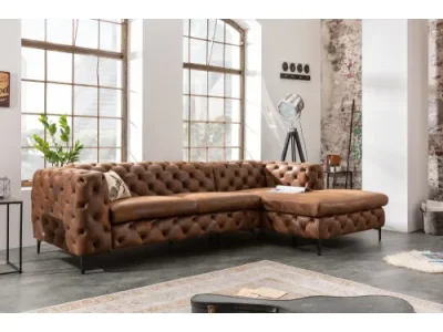 Chesterfield rohová sedacia súprava ZETHOS Dekorhome