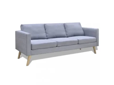 Detail produktu 3miestna pohovka látka / drevo Dekorhome