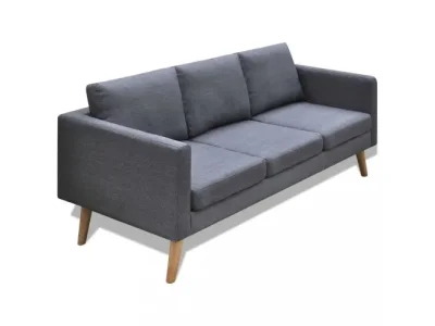 Detail produktu 3miestna pohovka látka / drevo Dekorhome