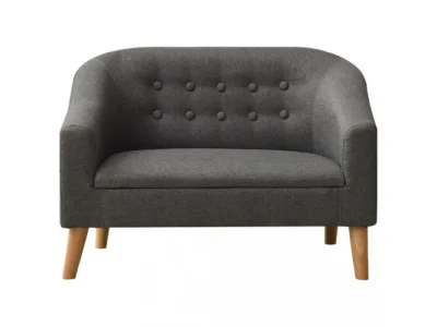 Detail produktu Detská sedačka sivá / kaučukovník Dekorhome