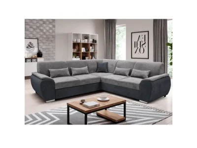 Sedacia súprava EMILY ROH rozkladacia sivá / tmavosivá Tempo Kondela