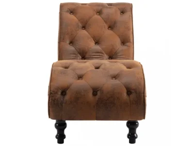 Detail produktu Leňoška hnedá umelá koža Dekorhome