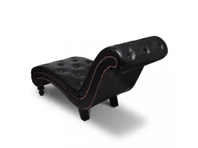 Detail produktu Leňoška hnedá umelá koža Dekorhome