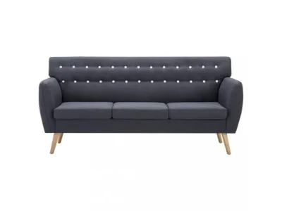 Detail produktu Trojmiestna pohovka látka / drevo Dekorhome