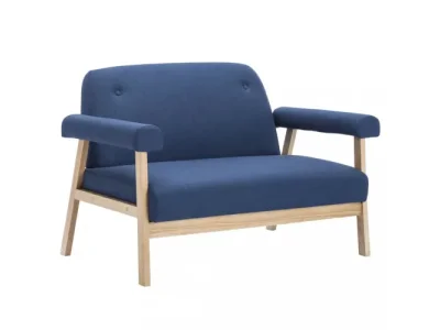 Pohovka 2-miestna látka / drevo Dekorhome