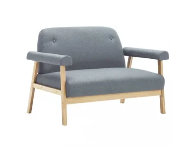 Pohovka 2-miestna látka / drevo Dekorhome