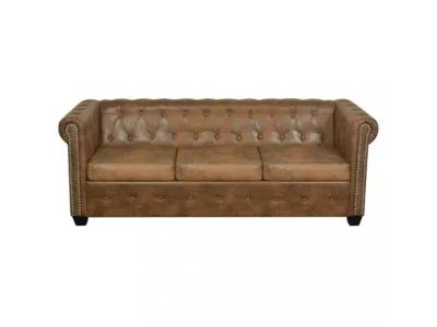 Detail produktu Chesterfield trojmiestna pohovka hnedá Dekorhome