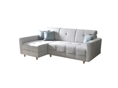 Sedacia súprava rozkladacia HAKAN svetlosivá / mentolová Tempo Kondela