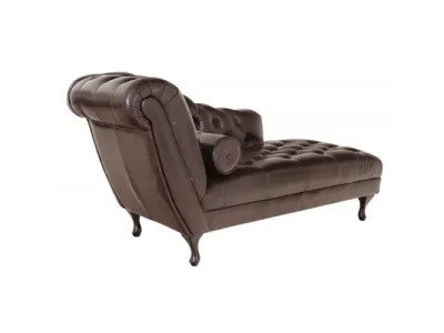 Detail produktu Leňoška Chesterfield Delano z pravej hovädzej kože Brown